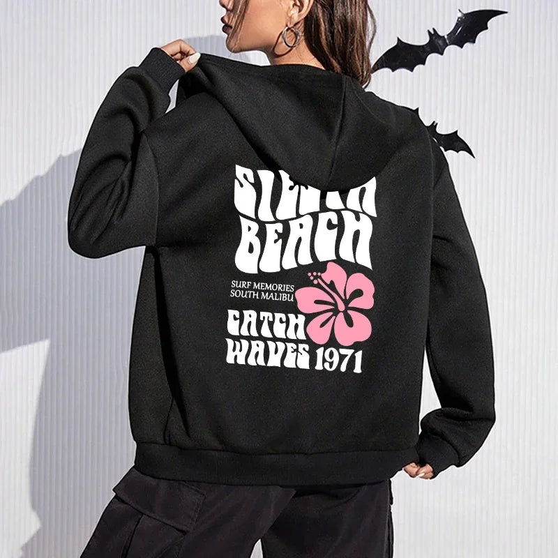 Fashion Casual Loose 2026 Spring Women Zipper Cardigan Hooded Sweatshirt Quality Hot Sales Jogging Lady Versatile Sport Coat
